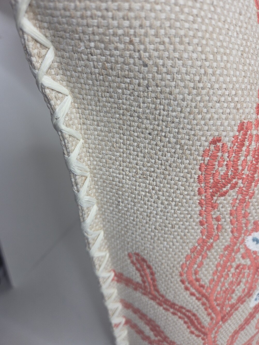 Spartina 449 Ogeechee Sea Life Coral Jute And Cotton Large Beach Tote NWT - Picture 6 of 14